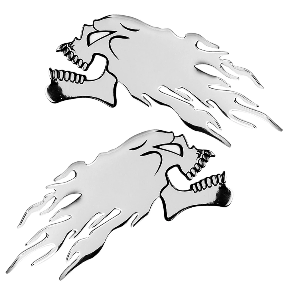 

3D Motorcycle Decal Gas Oil Fuel Tank Pad Protector Skull Universal for Honda Yamaha Suzuki