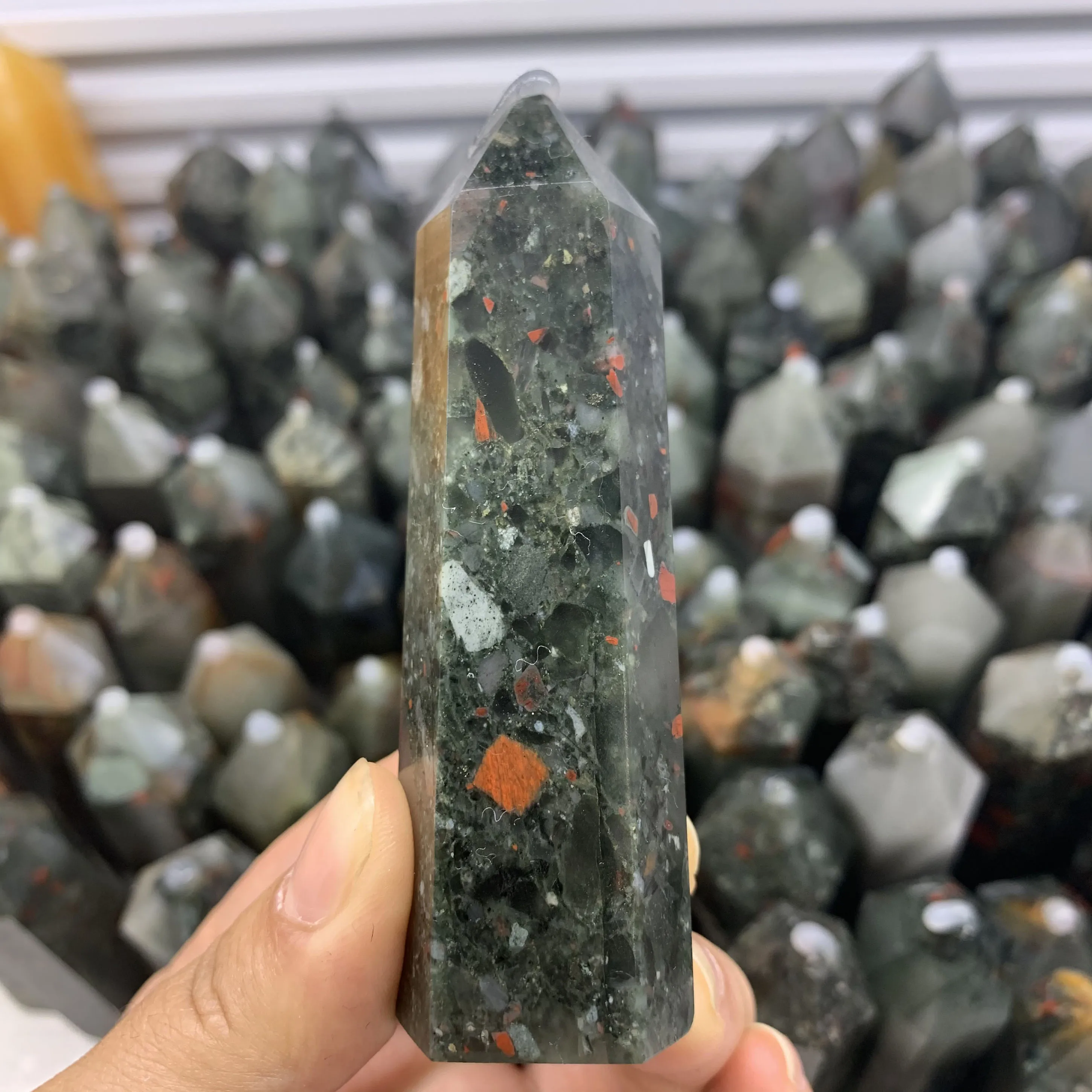 

Лидер продаж Природный гелиотроп ТОЧКА Исцеление Кристалл Камень башня рейки энергии для домашнего декора