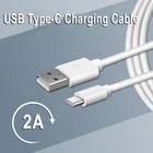 USB Type-C 2A кабель для быстрой зарядки для Huawei Honor 10X 9X Lite 30 20 10 9 8 Samsung A21S A71 A51 A31 A41 A70 A50 A30, USB кабели
