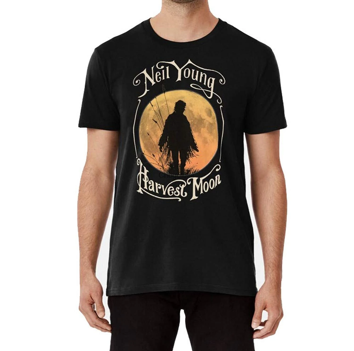 

Neil Young Harvest Moon Shirt Sticker Hoodie Mask Classic TShirt Black