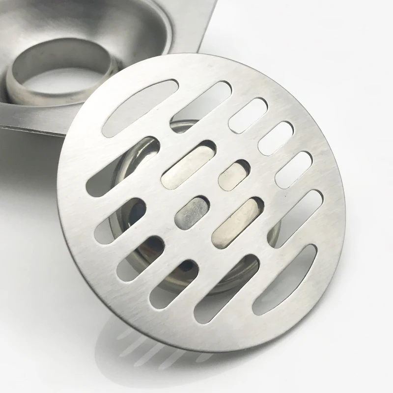 Сток в полу из нержавеющей стали круглая Накладка для защиты от засорения