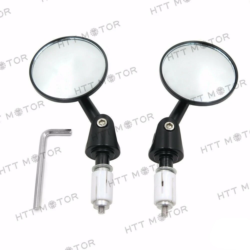 

Free Shipping 1" 25MM Mirrors Round Bar End For Honda Suzuki Vespa Kymco Piaagio Ktm Bmw Black Aftermarket Motorcycle Parts