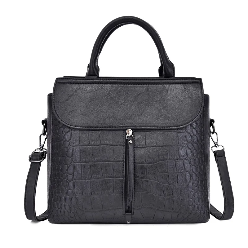 2019 Европа и США простая сумка через плечо с крокодиловым узором Женская