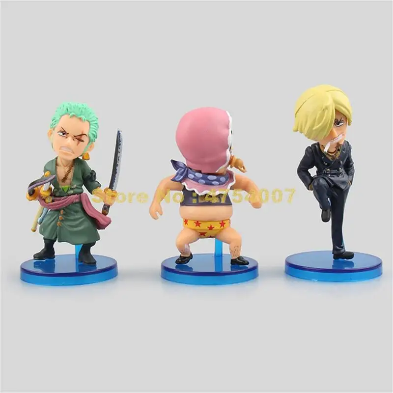 6 шт./компл. Аниме one piece luffy 4 gear zoro sanji doflamingo ПВХ экшн-фигурка Коллекционная модель q