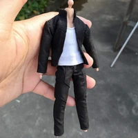 112 scale male casual slim jacket white t shirt trousers 3pcs set clothes model for ph tbl 6 inch action figure body