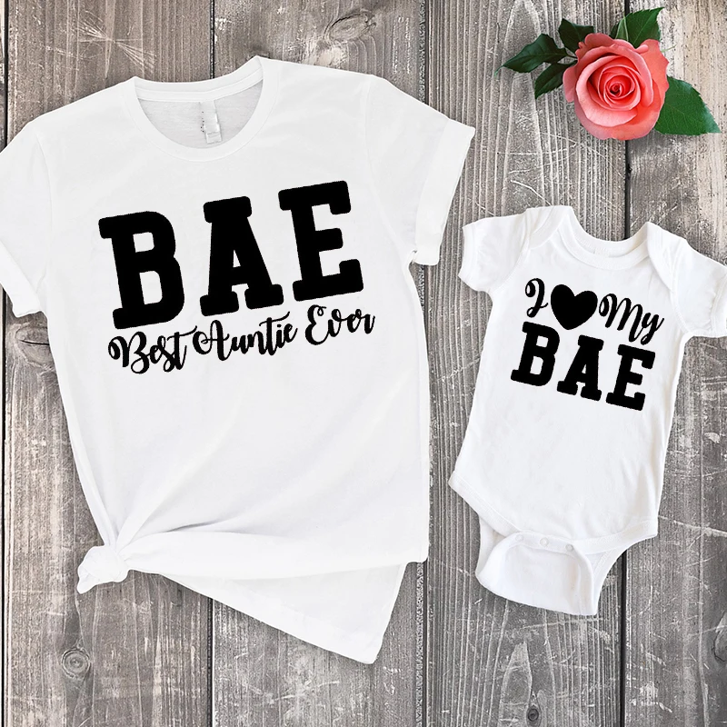 2020 Одинаковая одежда для мамы и сына дочки одинаковые наряды топы с принтом love my