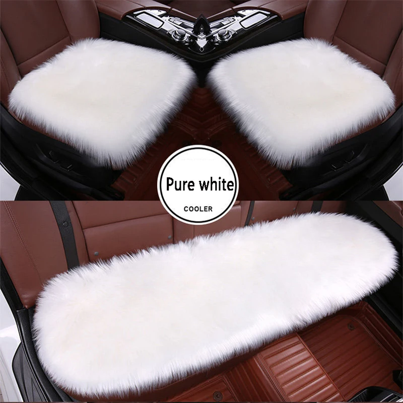 

Faux Fur Car Seat Covers Plush For Ford focus 2 3 mk1 mk3 mondeo mk4 fiesta mk7 kuga fusion ranger explorer 5 figo accessories