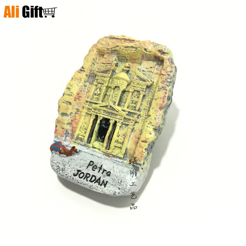Туристический Мемориальный полимер магнит на холодильник руины Петра 3D