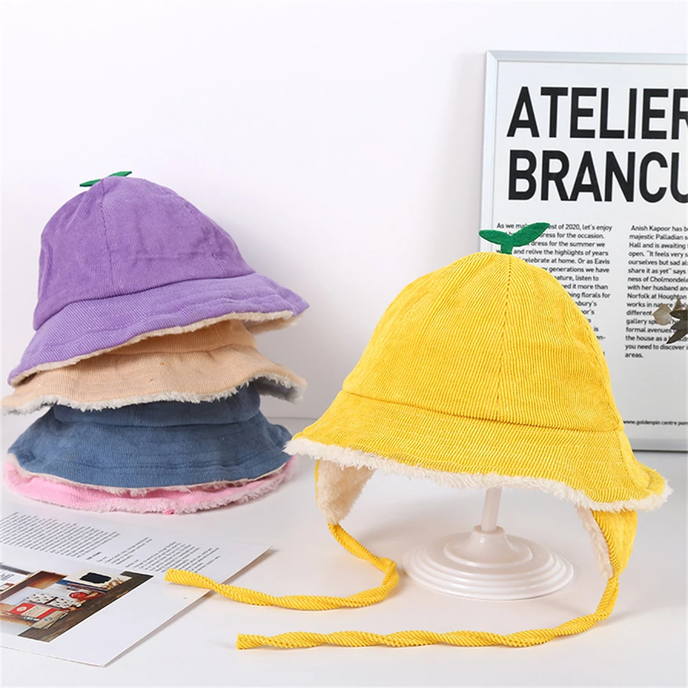 

Зимняя плюшевая детская шапка для раковины, милая Рыбацкая шапка, детская Защитная шапка, съемная для фото