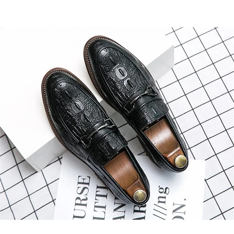 XQWFH осенние мужские свадебные классические туфли ручной росписи коричневые