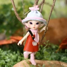 Кукла сказочная, FL, Realpuki, Roro, BJD, 113, розовая, со смайликом, игрушки для девочек, маленькая, Резиновая, шарнирная кукла