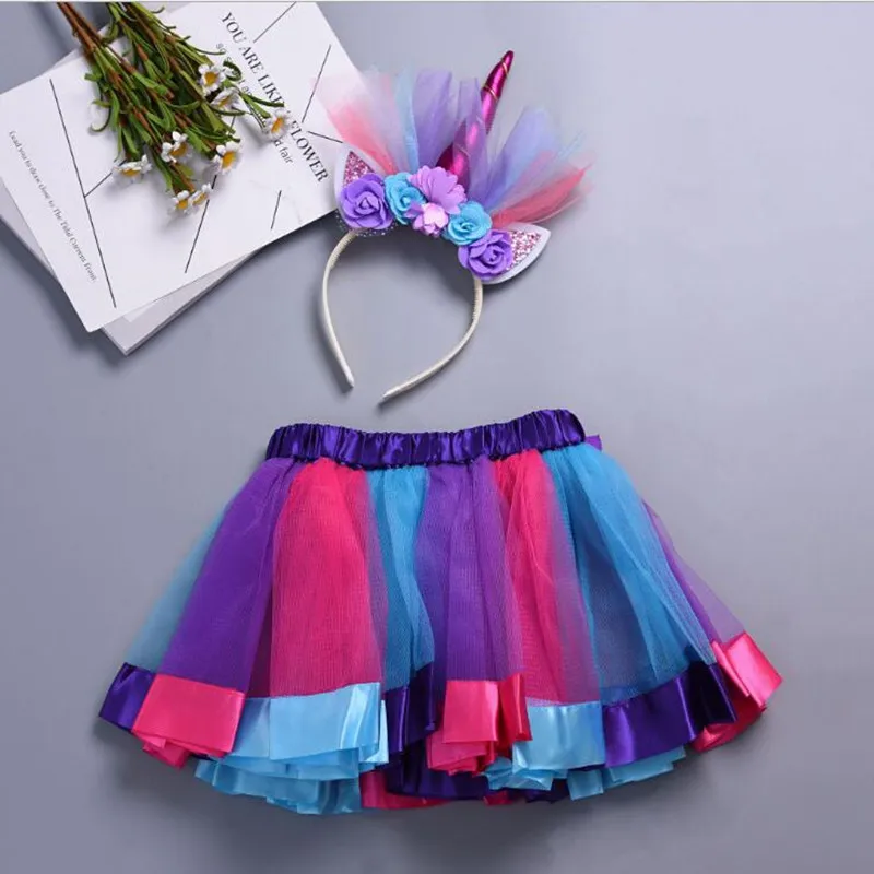 Новинка 2022 юбка-пачка одежда для маленьких девочек красочная мини-юбка-пачка