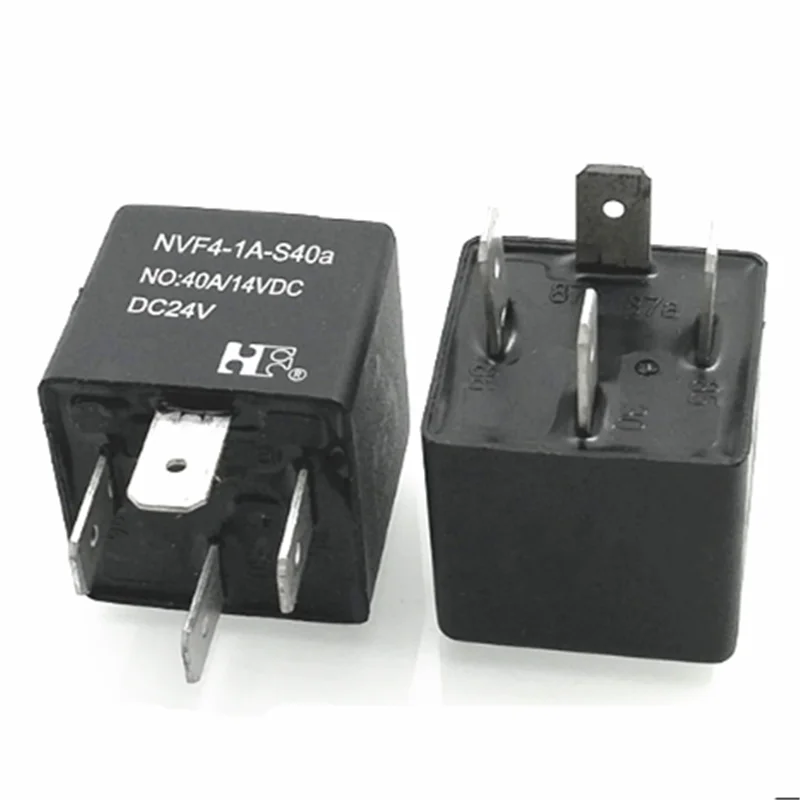 Лидер продаж; Новинка; Муфта 24В авто реле NVF4-1A-S40a NVF4 1A S40a NVF41AS40a 24VDC DC24V 24V 40A 4PIN