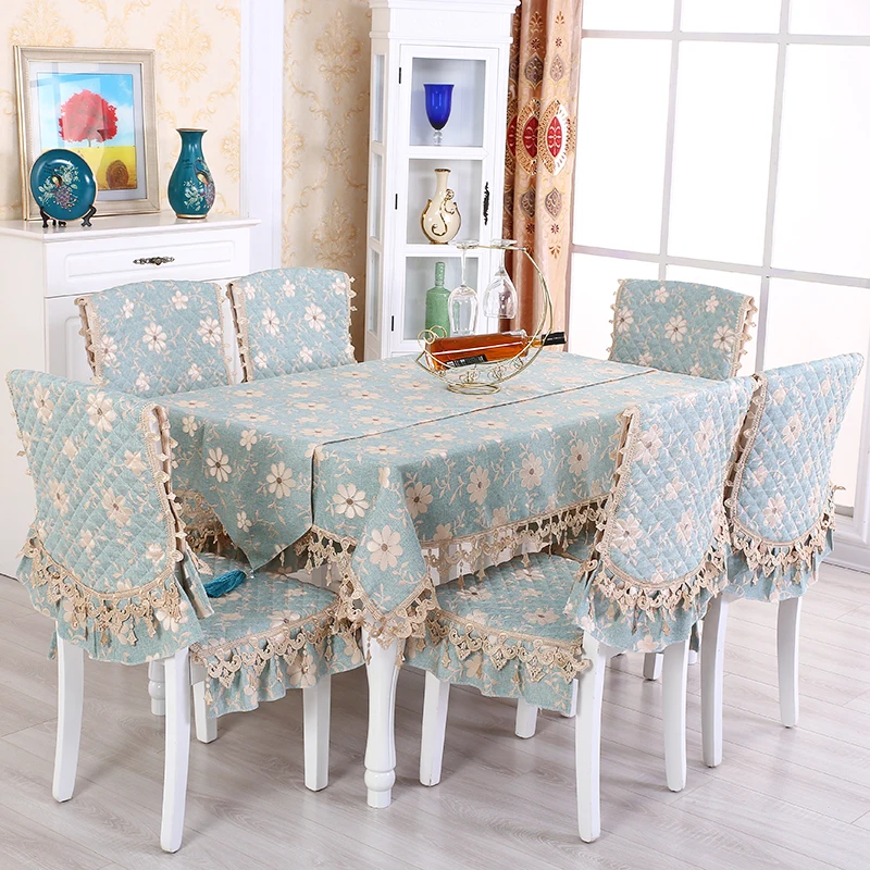 Роскошная Европейская прямоугольная скатерть \ круглая для обеденного стола