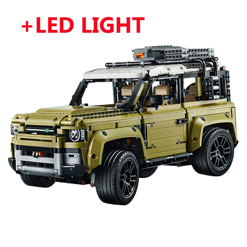 no box Lepinblocks Technic автомобиль серии Supercar Land Rover Guardian Выкл-модель дорожного транспортного средства строительные блоки кирпичи совместимые 42110 игрушки - Цвет: no box