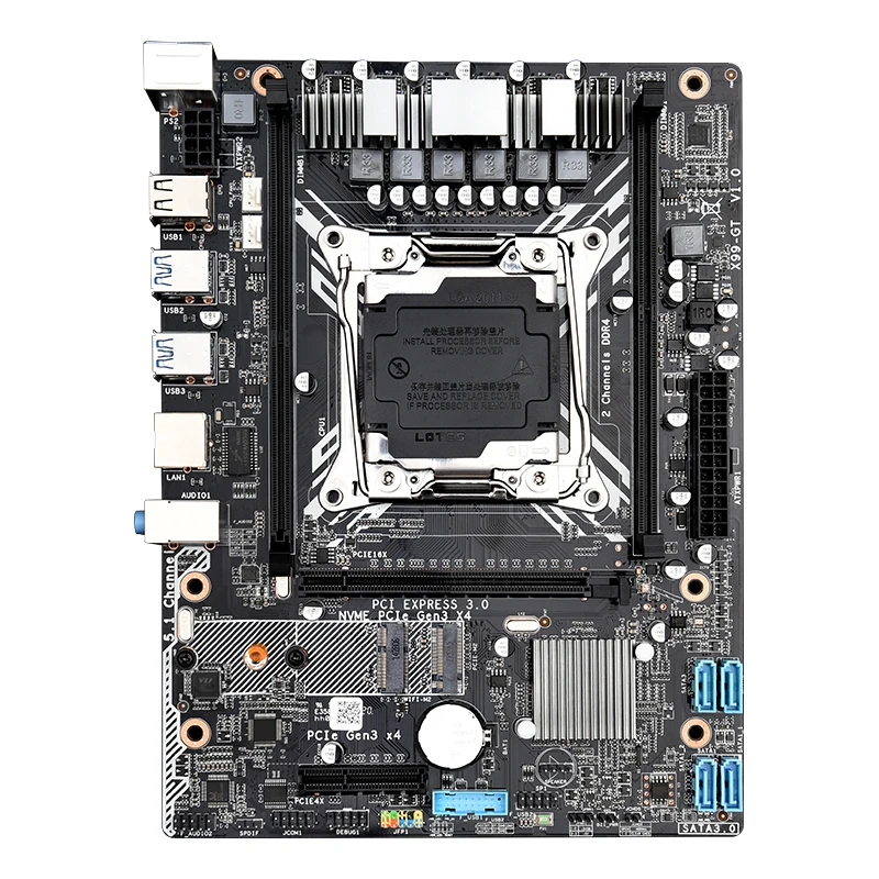 Материнская плата JINGSHA X99GT XEON LGA 2011-3 с поддержкой разблокировки Turbo Boost NVME SSD M.2 USB3.0