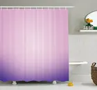 Лавандовая занавеска для душа с принтом Омбре, Современная Пастельная Штора для ванной с цифровым изображением, с переходом цвета, розовая и фиолетовая