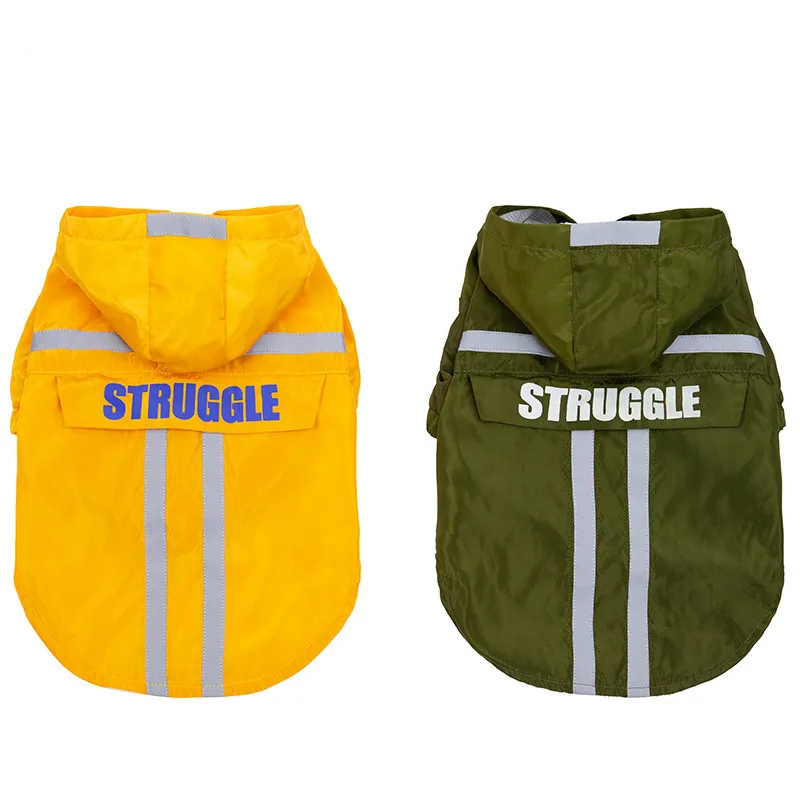 Плащ для собак водонепроницаемая одежда домашних животных дождевик померанский