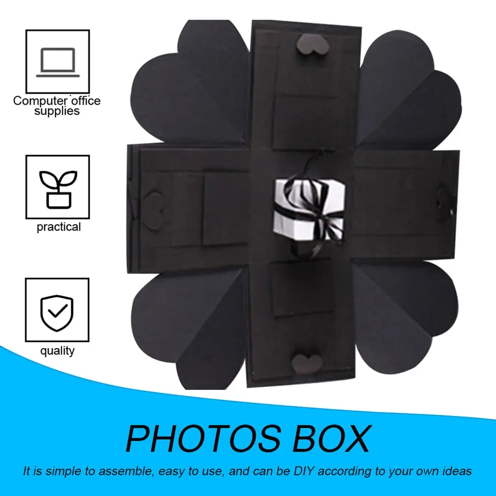DIY фотоальбом ручной работы шестигранная Взрывная Подарочная коробка для друзей