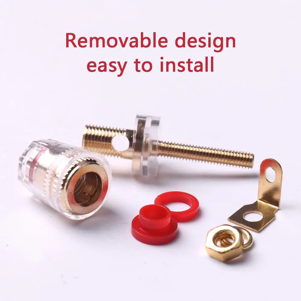 5 Pair red and black Speaker Terminal Binding Post Banana Plug Socket Connector | Обустройство дома