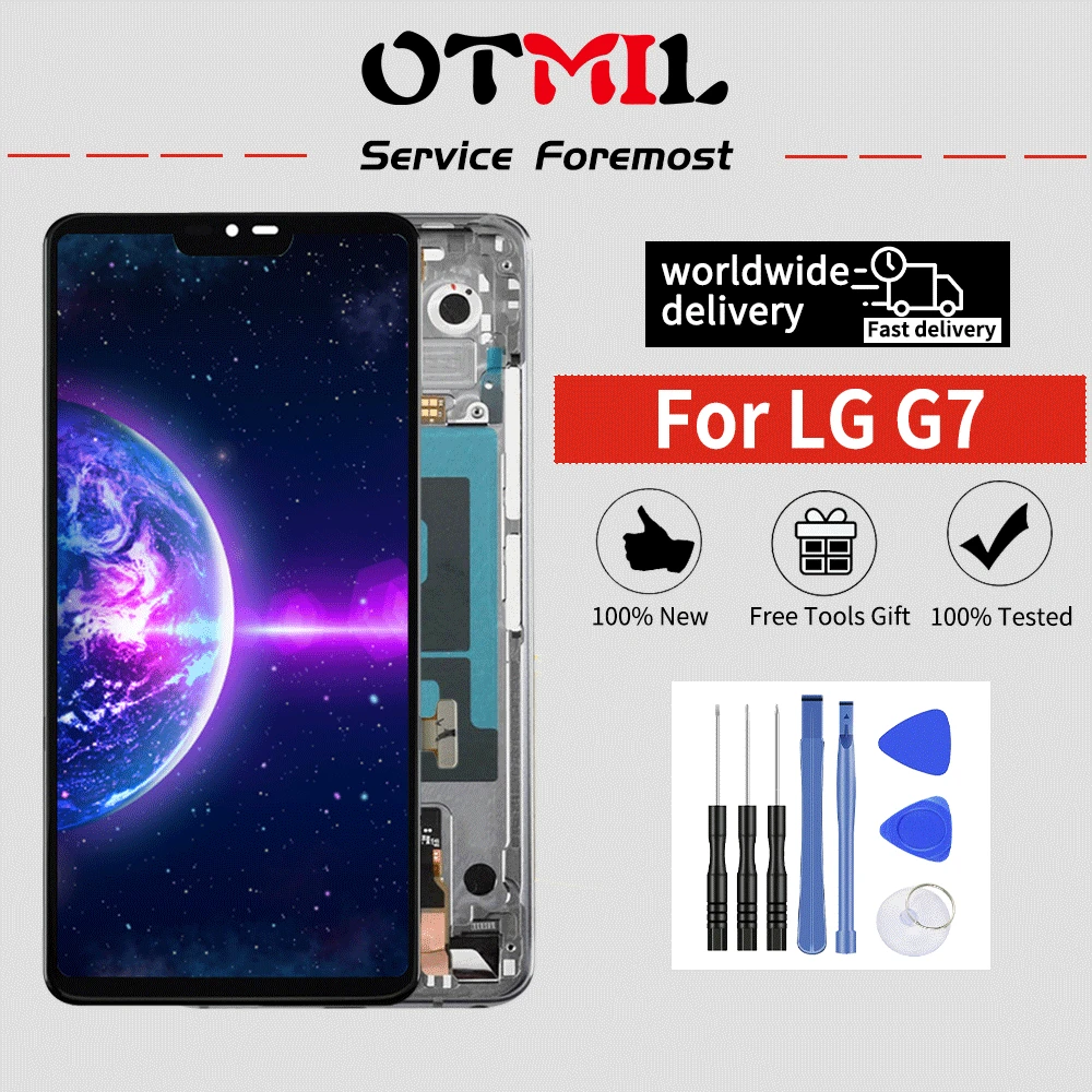 OTMIL 6," для LG G7 ЖК-дисплей сенсорный экран панель дигитайзер сборка G710VMP G710EM G710PM G7 ThinQ G710 дисплей#1