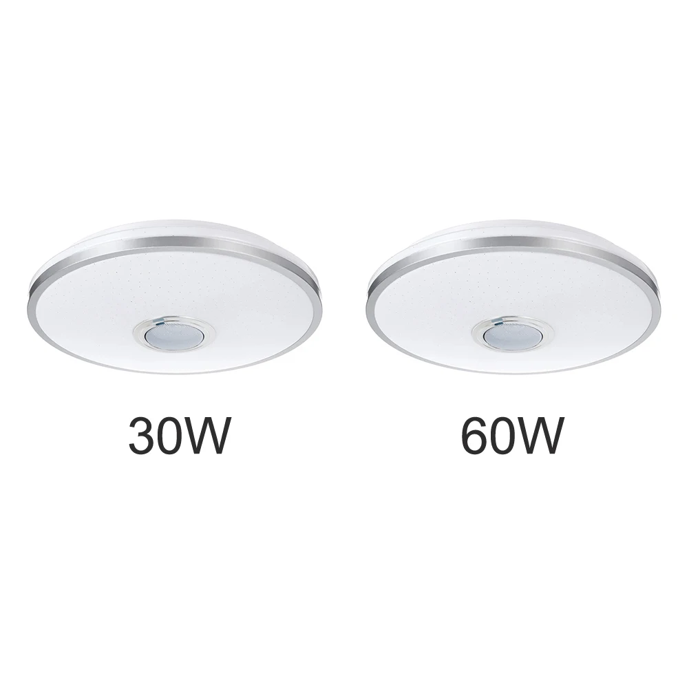 

For Bedroom KTV With Bluetooth Speaker Dimmable Color Changing Kids Room Timer Bar RGB Remote Control Music Ceiling Light Home