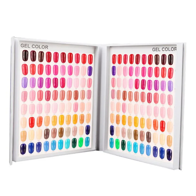 

308,216,120 False Nail Color Book Color Display Nail Art Gel Polish Color Chart Palette Varnish Practice Board Manicure Tool