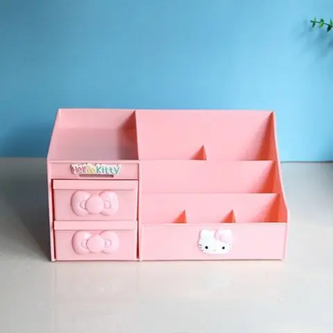 Пластиковая коробка Hello Kitty для хранения косметики европейская принцесса милая