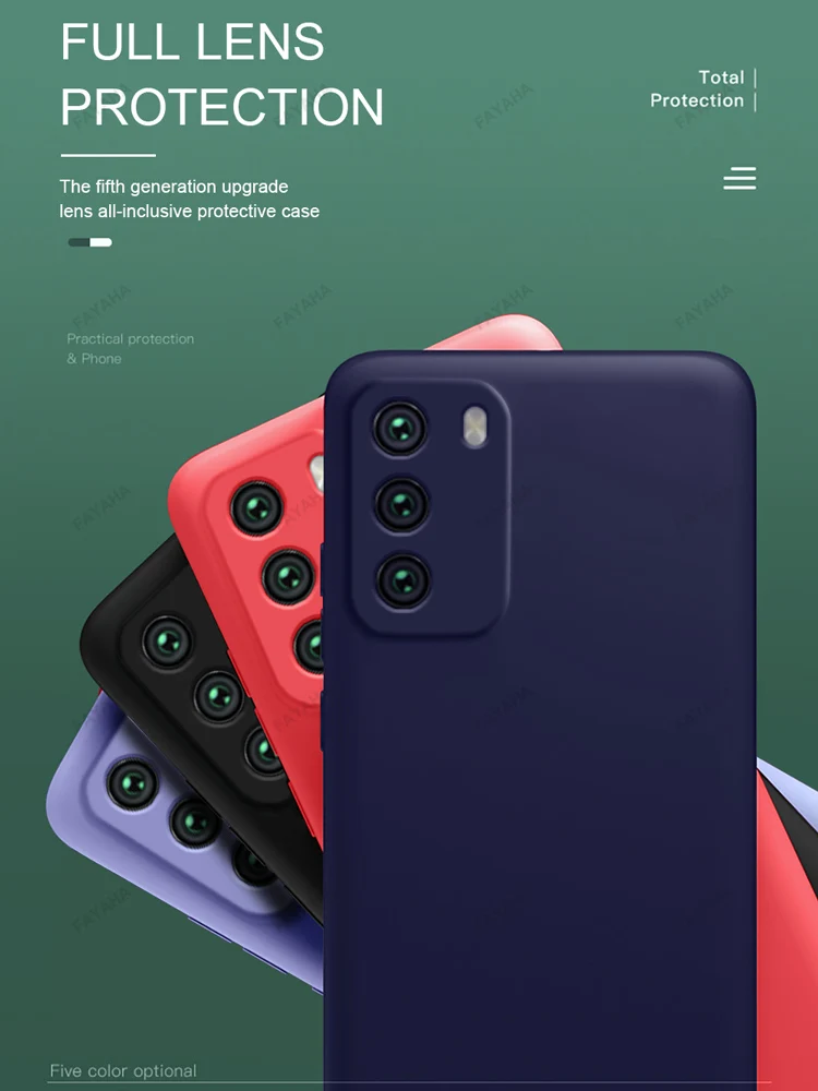 

Ebaicase Original Liquid Silicone Case Xiaomi POCO M3 Case Liquid Silicone Soft TPU Bumper Back Cover For Xiaomi Mi 10T Pro Case