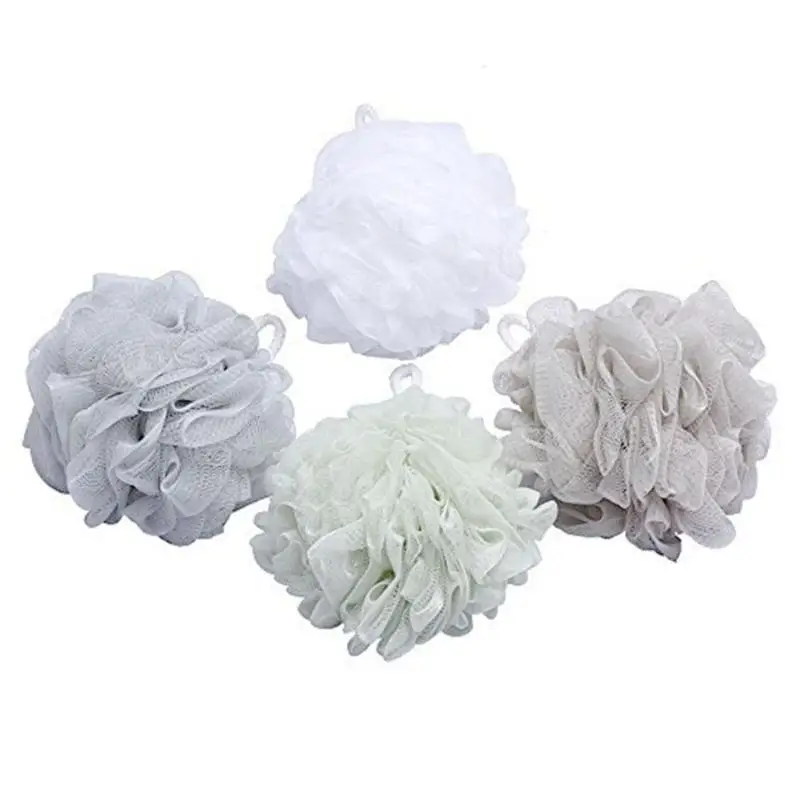 4 шт. Большие шарики для ваны многоцветные сетчатые душа скруббер окружающей