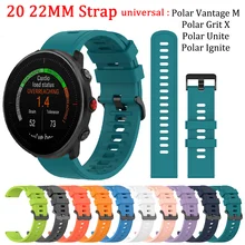 Silicone Wrist Strap Sport Band For Polar Vantage M / Lgnite SmartWatch Soft Bracelet Replacement Watch Strap For Polar lgnite