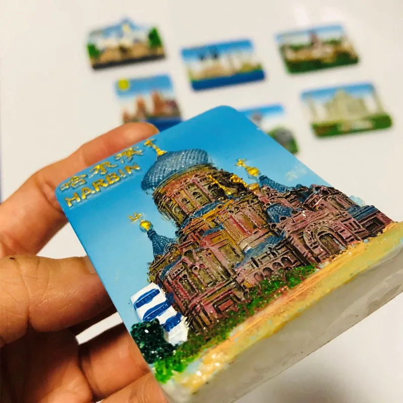Магниты на холодильник Harbin магниты из Южной Кореи в Шанхае Кувейте Германия Taj Mahal