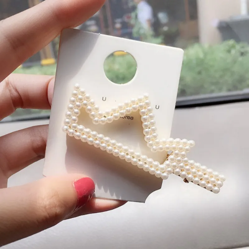 Новинка элегантные жемчужные заколки для волос маленьких девочек головные уборы