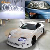for toyota supra mkiv mk4 jza80 1993 2002 ultra bright cob led angel eyes halo rings kit day light car accessories