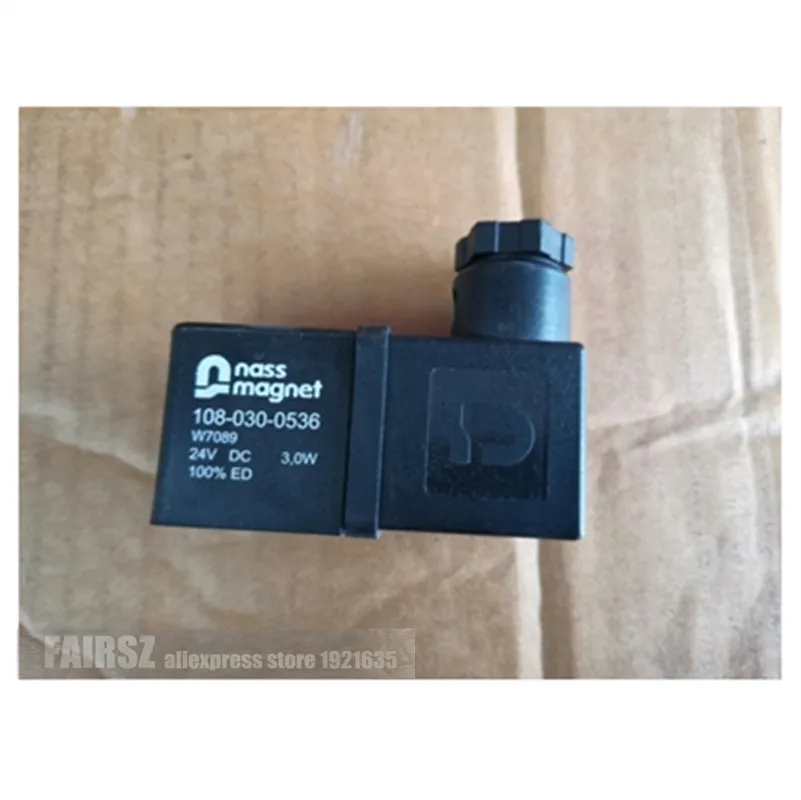 2ШТ Оригинальная немецкая катушка магнитного клапана Nass 108-030-0536 W7089 24V DC on.