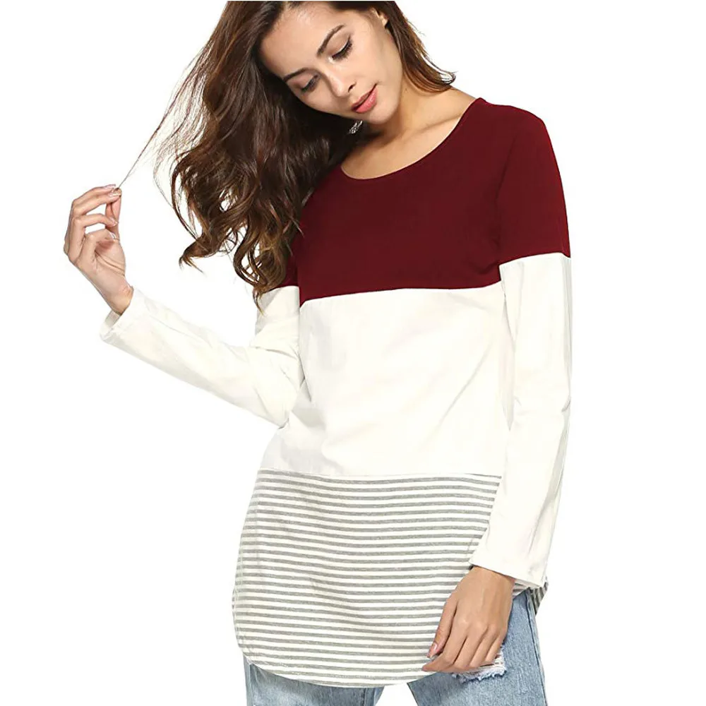 Модная женская блузка на каждый день новинка 2020 повседневные полосатые топы в