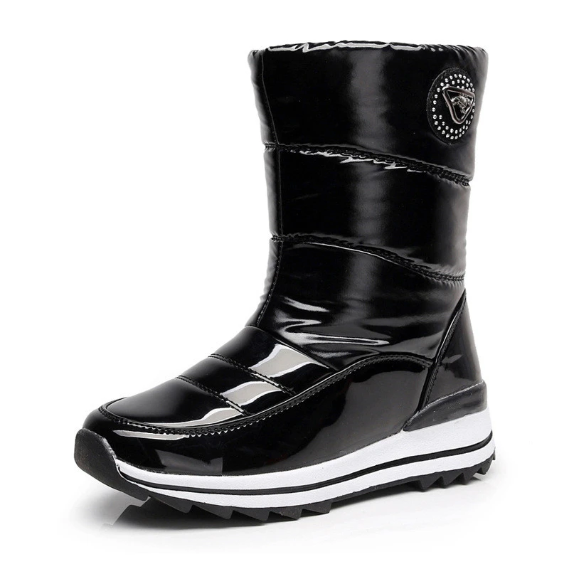 

Outdoors Snowfield Girls Canister Short Snowboard Boots Skiing Waterproof Non-slip Cotton-padded Thickening Winter Woman Shoes