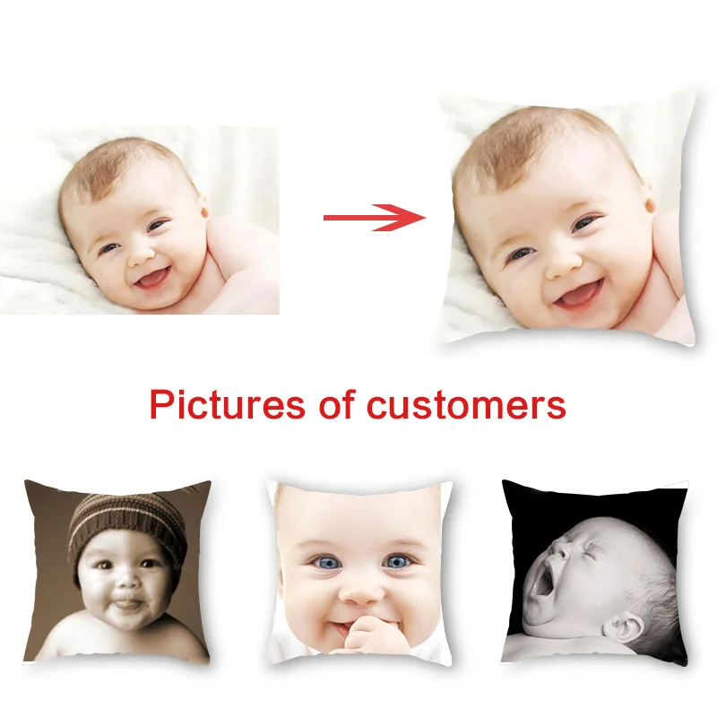 

Fuwatacchi Design Picture Here Print & Pet & Wedding Personal Life Photo Customize Gift Home Cushion Cover Pillowcases 2019 New