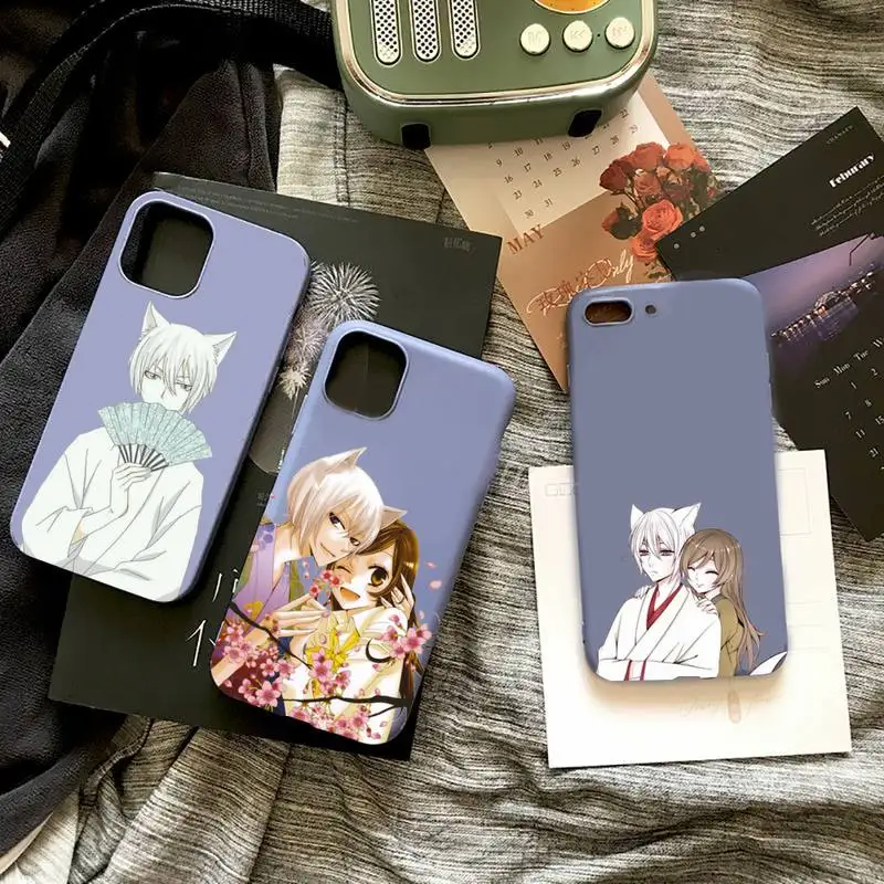 

ZFGHSHYQ Anime Kamisama Hajimemashita Tomoe Phone Case Candy Color for iPhone 6 7 8 11 12 s mini pro X XS XR MAX Plus
