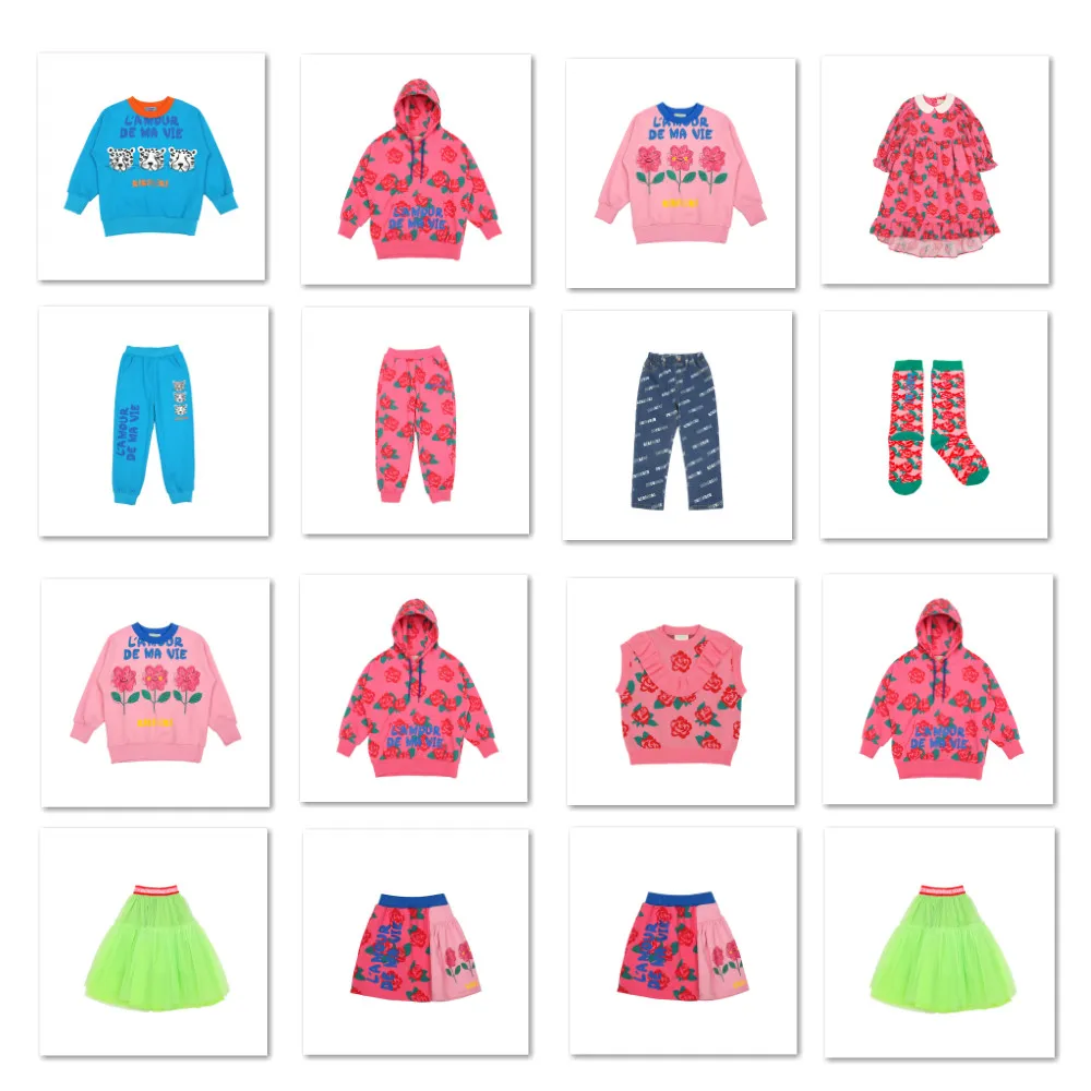 Весенний костюм для мальчиков и девочек корейский стиль 2021 свитер с мультяшным