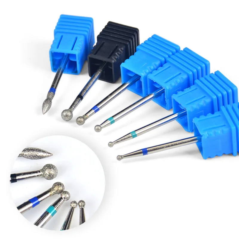 

1PCS Gift 3/32" Diamond Burr Milling Cutter Nail Drill Bit Ceramic Stone Drill Nail Art Machine Tools