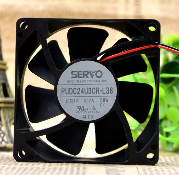 

PUDC24U3CR-L38 24V 0.12A 2,8 W 8025 8CM Вентилятор охлаждения сервера