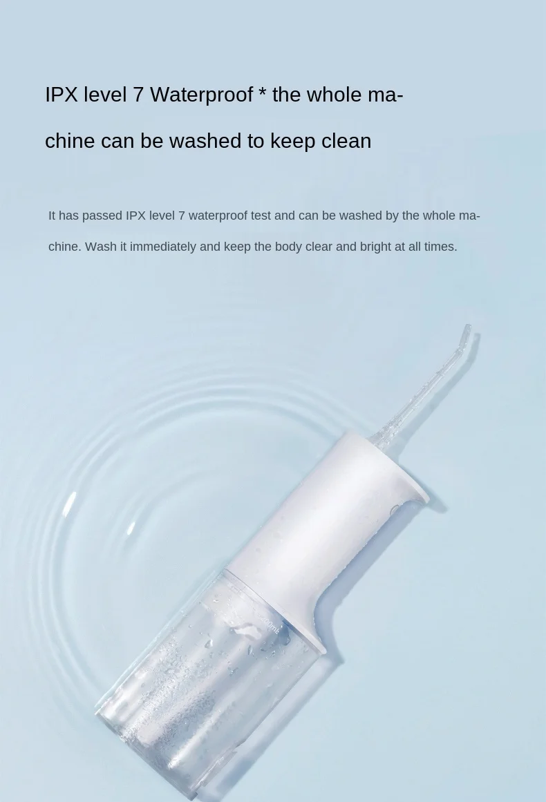 

zq MIJIA Electric Water Pick Household Portable Teeth Seam Waterpik Oral Teeth Cleaning Machine