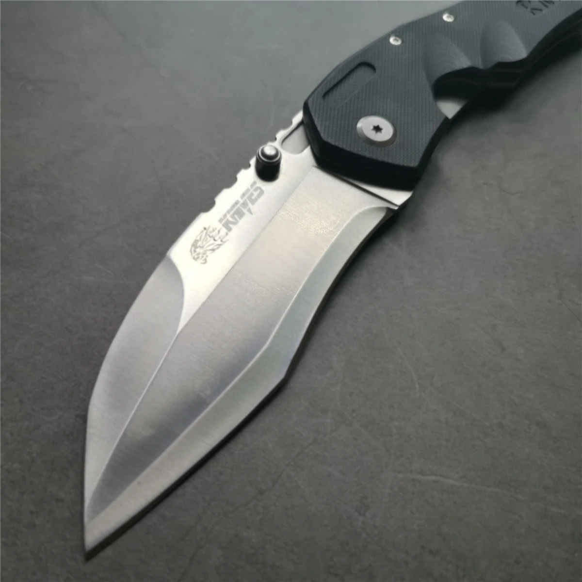 9 &quotнож 55 56HRC 7Cr13 нож из нержавеющей стали карманный G10 Ручка для кемпинга EDC