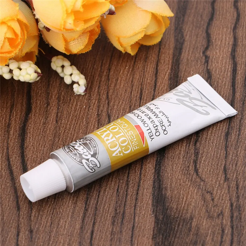 6 мл 12 цветов профессиональные акриловые краски ручная роспись настенная