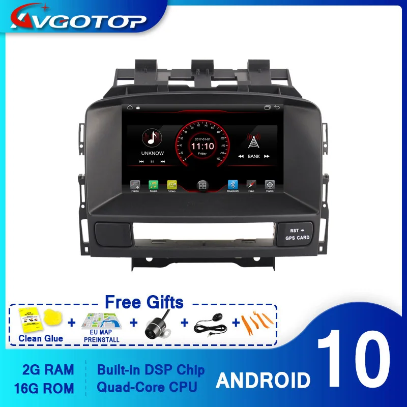 Фото AVGOTOP Android 10 WINCE Bluetooth GPS автомобильный Радио dvd плеер для OPEL ASTRA J Автомобильный