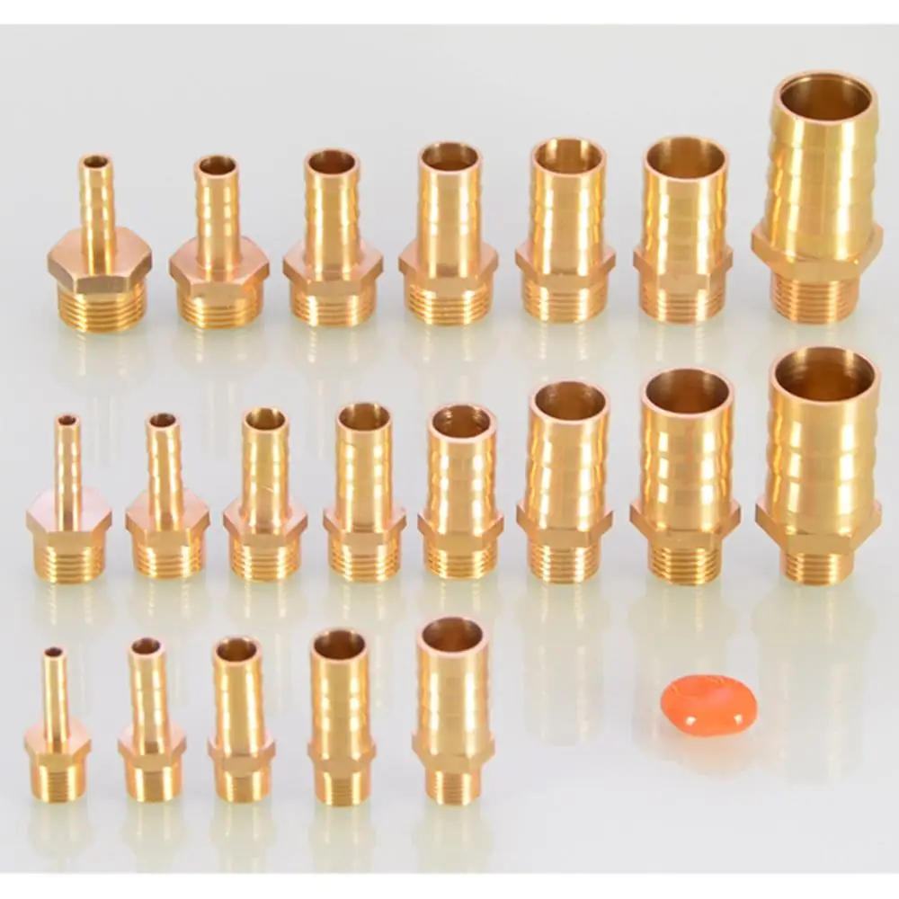 Латунные фитинги с наружной резьбой 1/4 дюйма 1 шт. пневматические для шланга