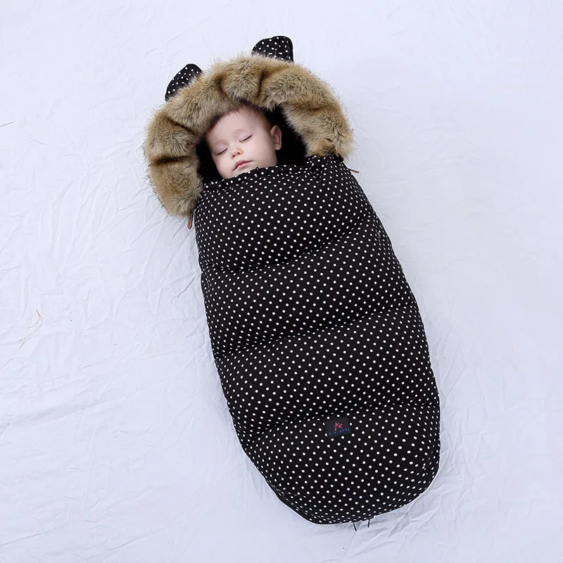 Детский спальный мешок для коляски сумка теплая зимняя Пеленка конверт
