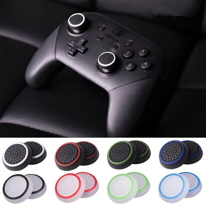 

4Pcs Controller Thumb Silicone Stick Grip Cap Cover For PS3 PS4 XBOX ONE For Sony PlayStation 4 PS4/PS3/PS2 Controller Accessory