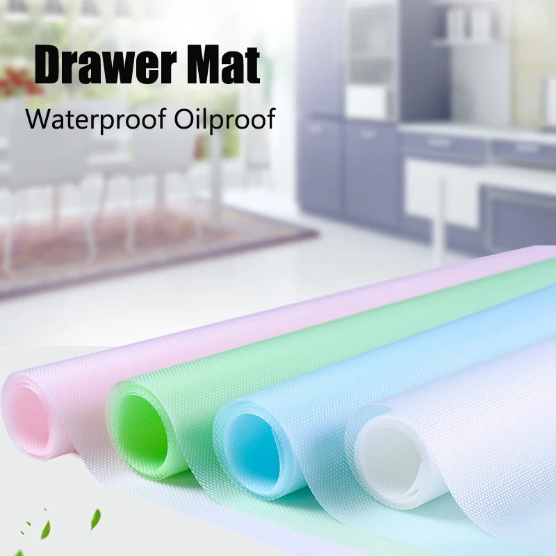 

Drawer Mat Reusable Waterproof Oilproof Moisture Kitchen Refrigerator Shelf Liner Mats Table Cover Cabinet Cupboard Pad Liners